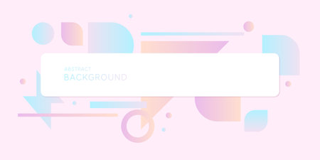 Abstract geometric background with figures in a flat, minimalistic style.のイラスト素材