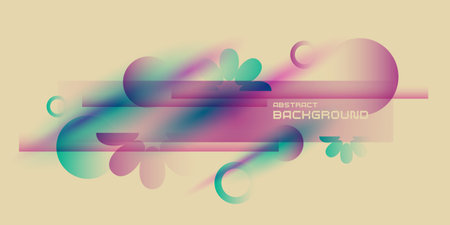 Trendy abstract background. Composition forms. Modern vector illustrationのイラスト素材