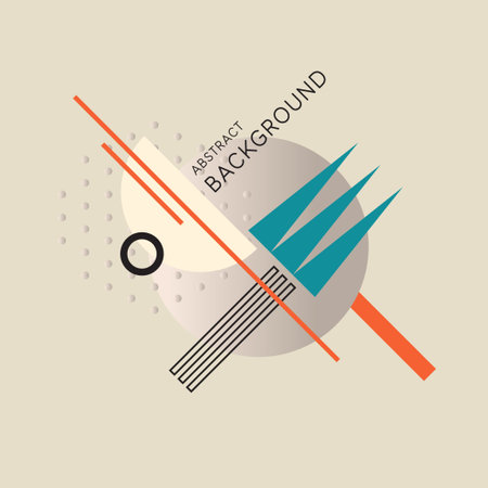 Composition with geometric shapes. Abstract background for design.のイラスト素材