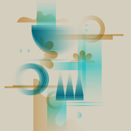 Composition with geometric shapes. Abstract background for design.のイラスト素材