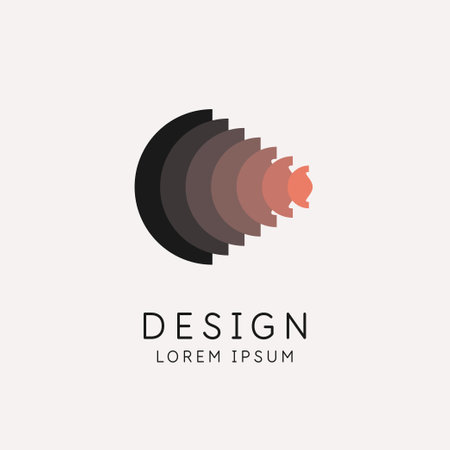 Geometric emblems. Abstract compositions. Vector elements.のイラスト素材