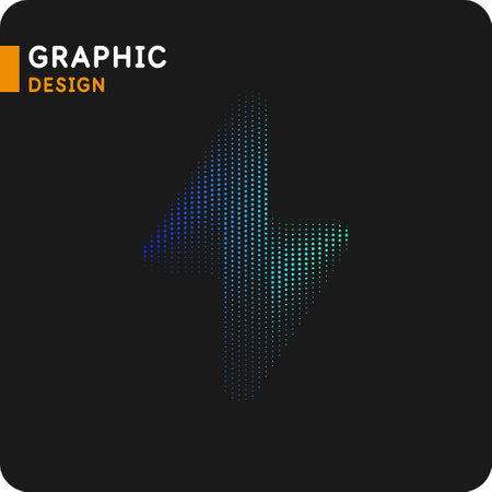 The energy design icon. The picture represents electricity, voltage. Vector illustration in a simple style. Icon of lightning, thunder.のイラスト素材