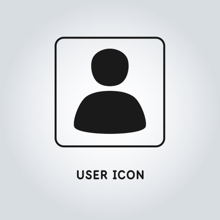A conditional image of a person. The icon depicts a man. Isolated icon on the background. Modern vector illustration in a flat style.のイラスト素材