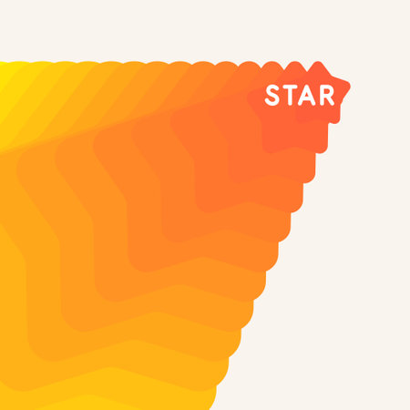 Bright vector poster and background with stars. A template to place text. Vector illustration.のイラスト素材