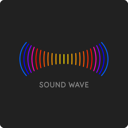 Vector illustration of a musical wave in the form of an equalizer. Drawing of a sound wave. An element for design and creativity.のイラスト素材