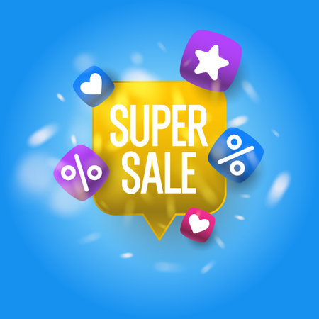 Winter sale banner. Original poster for discount. Element for advertising discounts. Vector graphics in a flat style.のイラスト素材