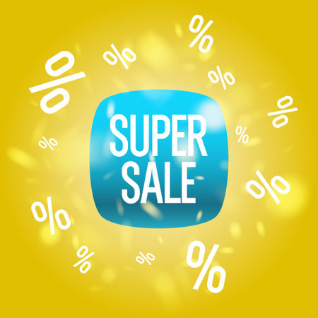 Winter sale banner. Original poster for discount. Element for advertising discounts. Vector graphics in a flat style.のイラスト素材