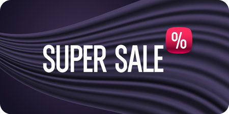 An image to advertise the sale. Poster for advertising discounts. Vector graphics in a modern style.のイラスト素材