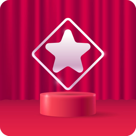 Background with a star. Modern vector graphics. A design element.のイラスト素材