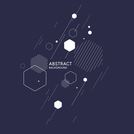 Abstract geometric background. Design poster with the flat figures. Vector illustration.のイラスト素材