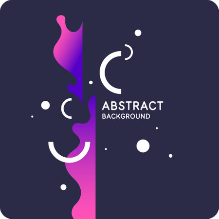Trendy abstract background. Composition of amorphous forms. Vector illustrationのイラスト素材