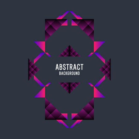 Abstract geometric background with triangles in minimalistic style. Vector illustration.のイラスト素材