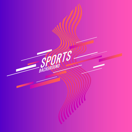 Modern colored poster for sports. Vector illustrationのイラスト素材