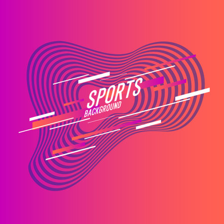 Modern colored poster for sports. Vector illustrationのイラスト素材