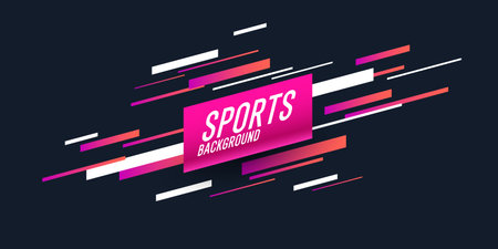 Modern colored poster for sports. Vector illustrationのイラスト素材