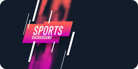 Modern colored poster for sports. Vector illustrationのイラスト素材