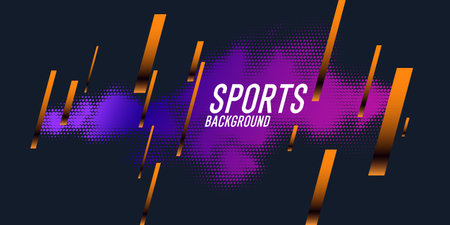 Modern colored poster for sports. Vector illustrationのイラスト素材