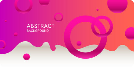 Geometric poster with different shapes. Modern abstract background. Vector illustration.のイラスト素材