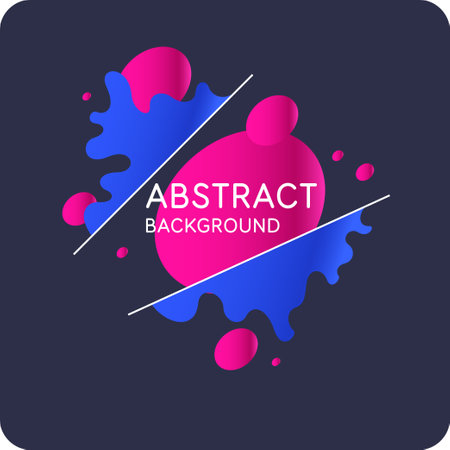Modern backgrounds with abstract elements and dynamic shapes. Compositions of colored spots. Vector illustration. Template for design and creative ideas.のイラスト素材
