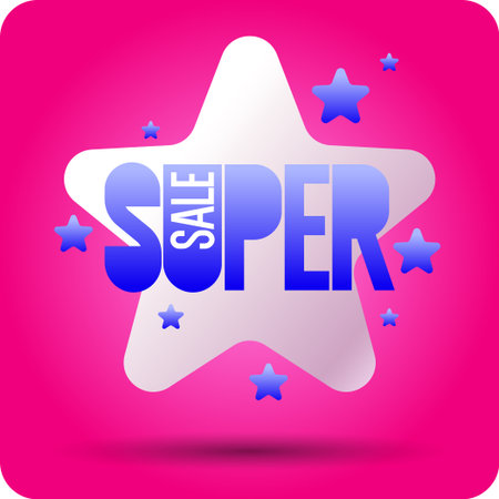 An image to advertise the sale. Poster for advertising discounts. Vector graphics in a modern style.のイラスト素材