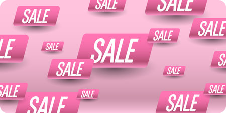 An image to advertise the sale. Poster for advertising discounts. Vector graphics in a modern style.のイラスト素材