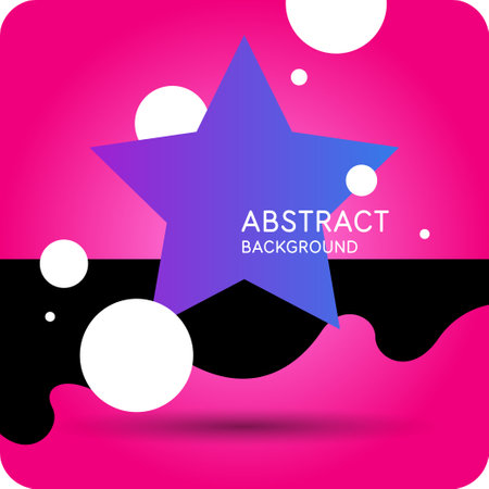 Modern geometric composition of various shapes. Illustration for design. Abstract background in the trend chart. A stylish template for further creativity.のイラスト素材