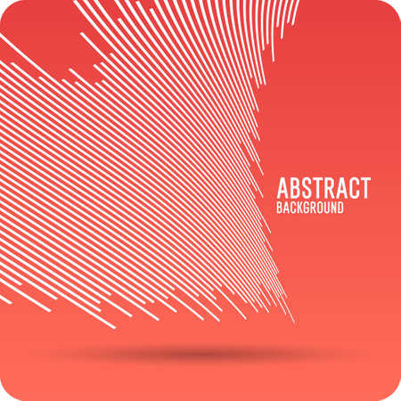 Abstract element with dynamic lines. Vector illustration in flat minimalistic style.のイラスト素材