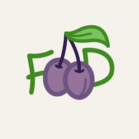 Modern minimalistic vector illustration for food. Vector illustration.のイラスト素材