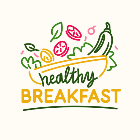 The illustration shows healthy food made from fresh vegetables. Proper nutrition.のイラスト素材