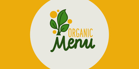 Isolated image on a background. Vector graphics. Menu organic food illustration.のイラスト素材