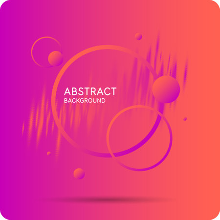 Bright attractive abstract background with graphic elements. A composition of shapes and color spots. A blank for creativity.のイラスト素材