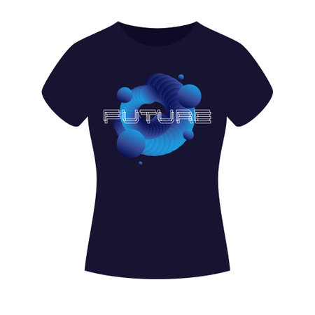 An illustration for clothes. Print on the T-shirt. Modern fashion illustration. A vector graphic image. A template for placing an illustration on clothes.のイラスト素材