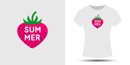 An illustration for clothes. Print on the T-shirt. Modern fashion illustration. A vector graphic image. A template for placing an illustration on clothes.のイラスト素材