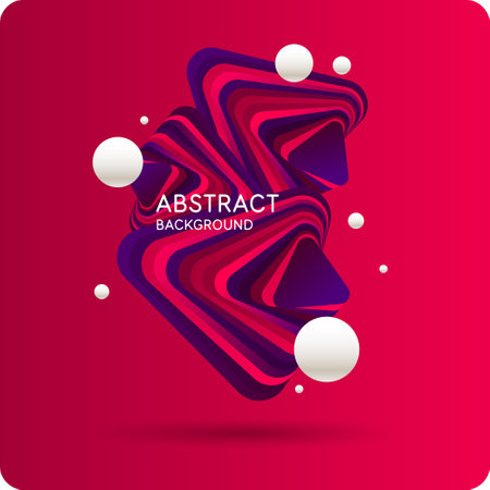 Abstract background with simple elements. An image with a composition of geometric elements and shapes. A template for design and creativity. Vector illustration.のイラスト素材