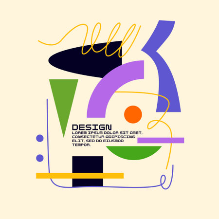 Abstract background for design. A template for advertising in a modern style. Stylish illustration for the poster. Trendy stylish graphicsのイラスト素材