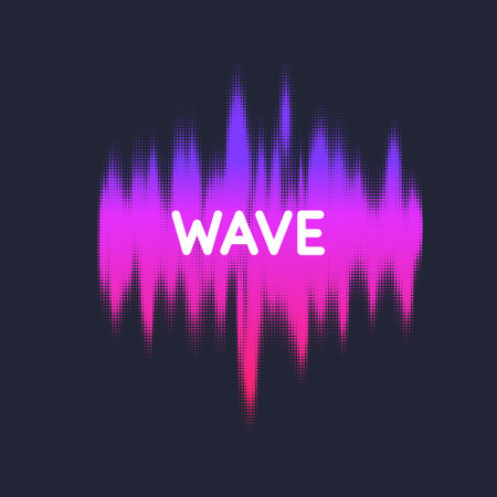 An abstract graphic element for design. The illustration consists of round particles.