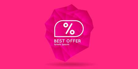 A beautiful and stylish poster to attract the attention of customers to the sale. Abstract shapes on the background. An illustration with graphic elements in a modern style. Advertising for the store.のイラスト素材