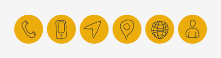 The icons are hand-drawn. The navigation and communication images are specially drawn in the form of doodles. Drawing with a computer mouse. A set of elements. Image Packageのイラスト素材