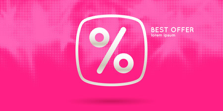 An image to advertise the sale. Poster for advertising discounts. Vector graphics in a modern style.のイラスト素材