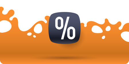 Poster sale. Bright abstract background with various geometric elements. A composition of various shapes. A template for creative work.のイラスト素材