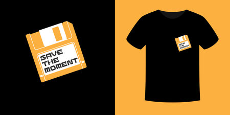 An illustration for clothes. Print on the T-shirt. Modern fashion illustration. A vector graphic image. A template for placing an illustration on clothes.のイラスト素材