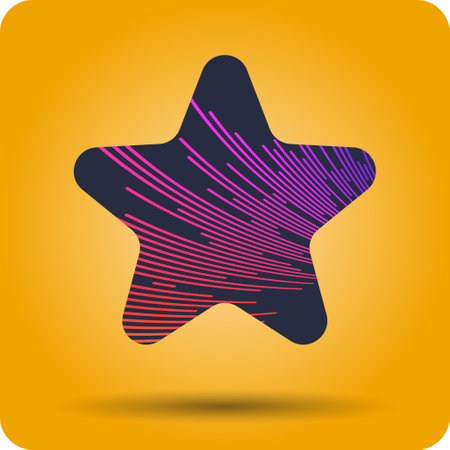 Design element with dynamic lines. Vector illustration in flat minimalistic styleのイラスト素材