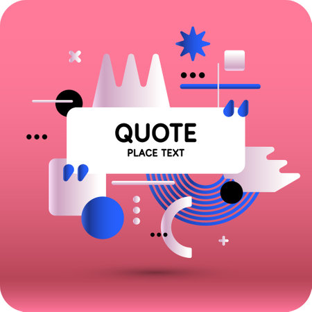 An abstract vector illustration with a field for placing a title, information, or quote. A template for the presentation by the speaker of the project. An abstract banner for business.のイラスト素材