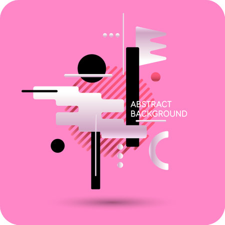 Modern backgrounds with abstract elements and dynamic shapes. Compositions of colored spots. Vector illustration. Template for design and creative ideas.のイラスト素材