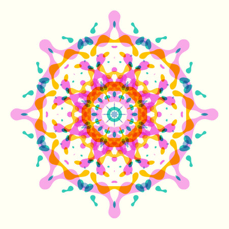 Abstract background in a modern trendy style. Poster with simple flat organic shapes, geometric shapes and lines. Compositions of color spots. Vector illustration.のイラスト素材