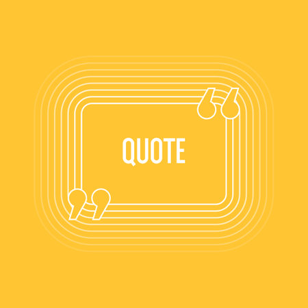 Quote. Blank template. Speech Bubble. Flat vector illustrationのイラスト素材