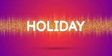Abstract background with gold glitter. Vector illustration. Can be used for advertising, presentationのイラスト素材