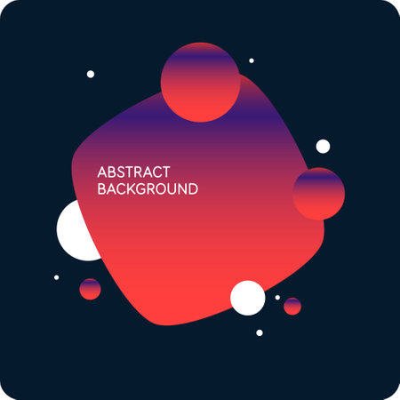 Bright attractive abstract background with graphic elements. A composition of shapes and color spots.のイラスト素材