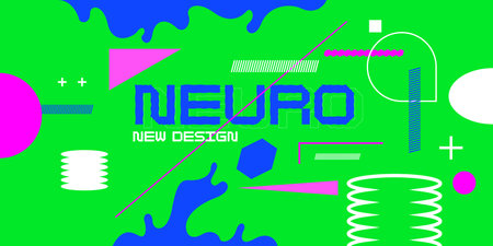Abstract background with various bright geometric shapes. Concise design. A composition of figures...