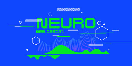 Composition with geometric shapes. Abstract background for design. A template for advertising in a modern style. Stylish illustration for the poster. Trendy stylish graphics.のイラスト素材